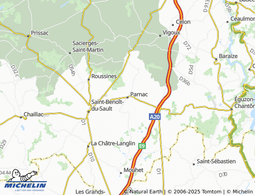 MICHELIN Parnac map - ViaMichelin