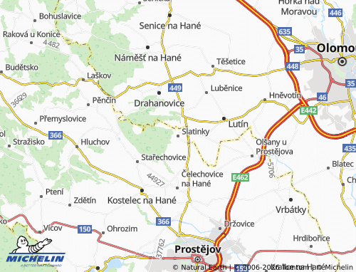 Mappa MICHELIN Slatinky - ViaMichelin