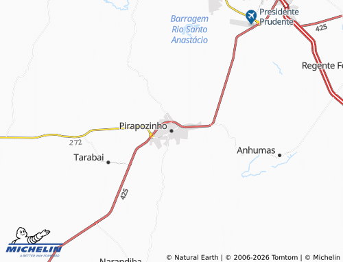 Mapa MICHELIN Pirapozinho - ViaMichelin