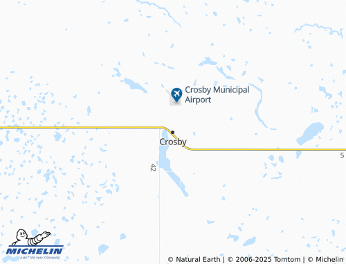 MICHELIN Crosby map - ViaMichelin