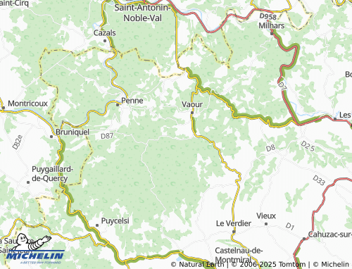 Kaart MICHELIN Aymes - ViaMichelin