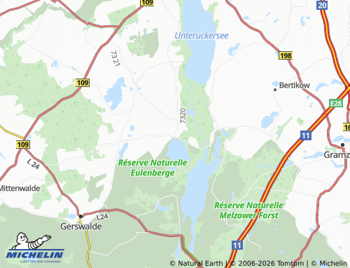 MICHELIN Potzlow map - ViaMichelin