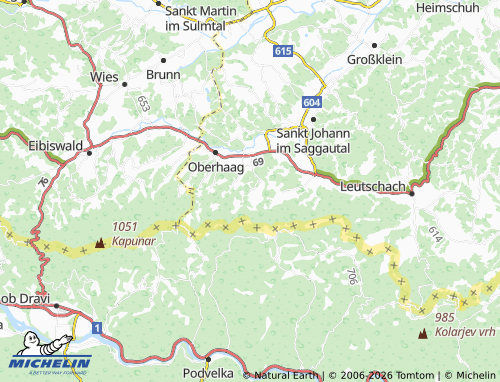 MICHELIN-Landkarte Kohlberg - ViaMichelin
