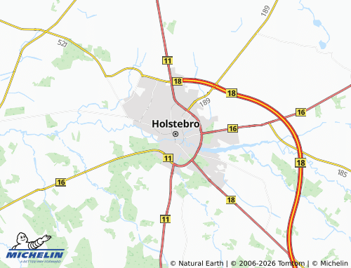 Mapa MICHELIN Holstebro - ViaMichelin
