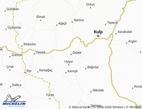 Mapa MICHELIN Özbek - ViaMichelin