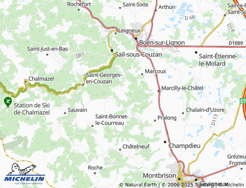 MICHELIN Éculieux map - ViaMichelin