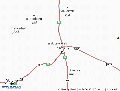 Carte MICHELIN al-Khaleej - ViaMichelin