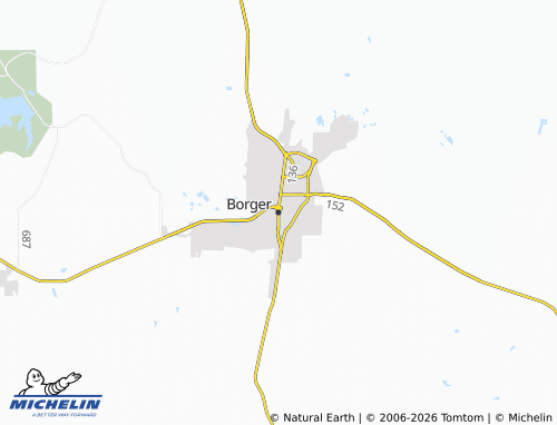 Mapa MICHELIN Borger - ViaMichelin