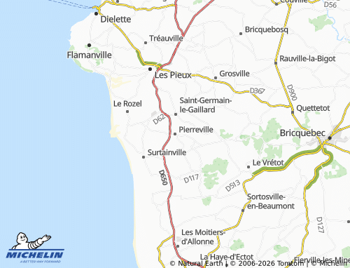 MICHELIN Pierreville map - ViaMichelin