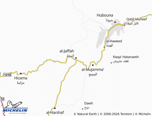 MICHELIN-Landkarte al-Jaffah - ViaMichelin