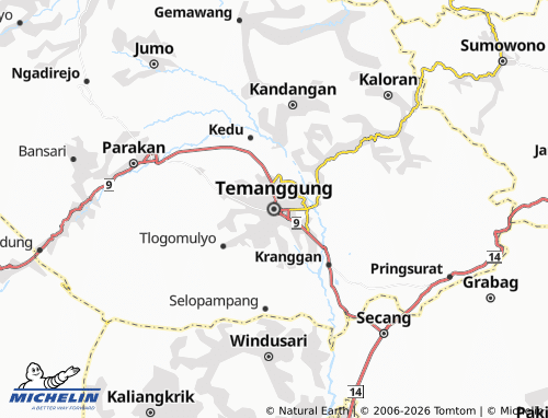 MICHELIN Temanggung map - ViaMichelin