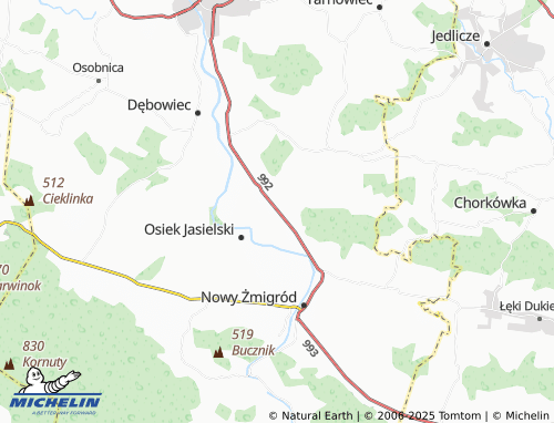 MICHELIN-Landkarte Łężyny - ViaMichelin
