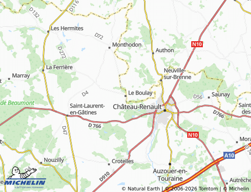 MICHELIN Le Boulay map - ViaMichelin