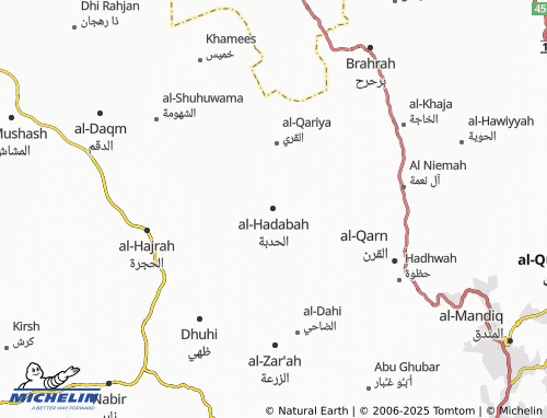 MICHELIN Al Hadabah map - ViaMichelin