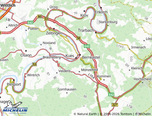 MICHELIN Kues map - ViaMichelin