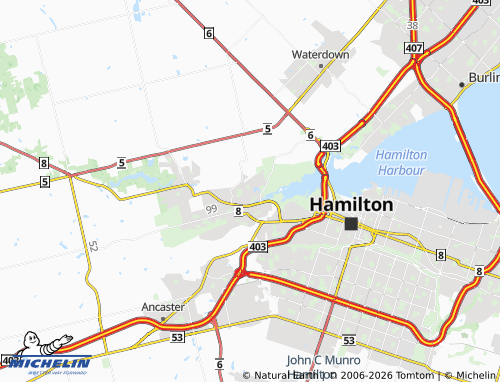Mapa MICHELIN Dundas - ViaMichelin