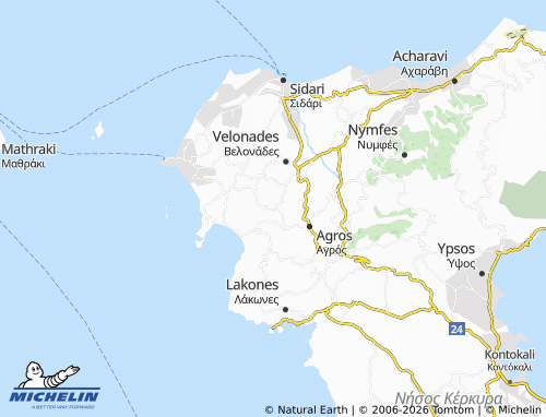 Mapa MICHELIN Dafni - ViaMichelin