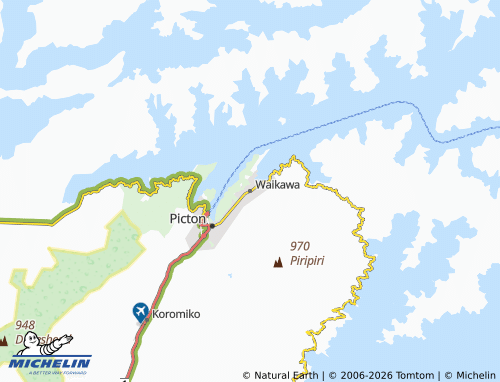 Mapa MICHELIN Waikawa - ViaMichelin