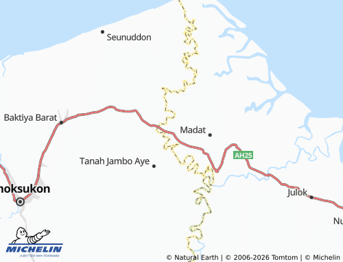 MICHELIN Paya Naden map - ViaMichelin