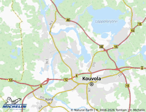 Carte MICHELIN Kymintehdas - ViaMichelin