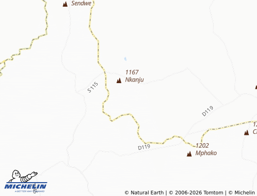 MICHELIN Mandindi map - ViaMichelin