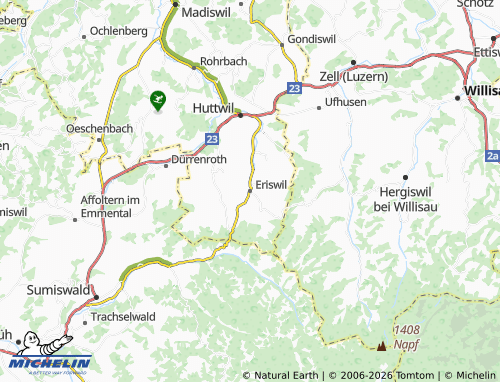 Mappa MICHELIN Eriswil - ViaMichelin