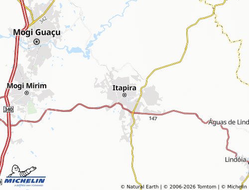 Mappa MICHELIN Itapira - ViaMichelin