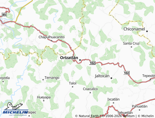 MICHELIN Huexotitla map - ViaMichelin