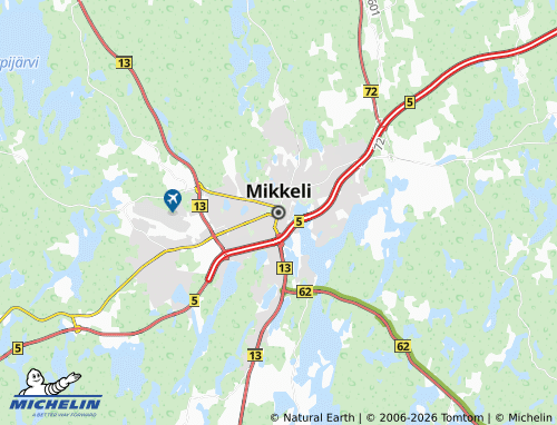 Carte MICHELIN Mikkeli - ViaMichelin