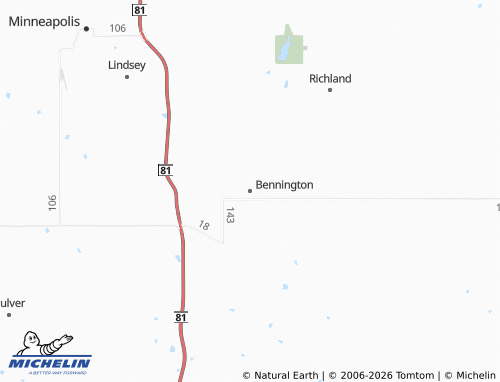 Mapa MICHELIN Bennington - ViaMichelin