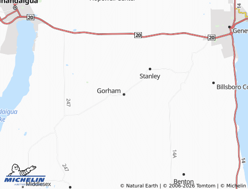 Mappa MICHELIN Gorham - ViaMichelin