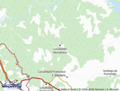Mappa MICHELIN Localidad Atonalisco - ViaMichelin
