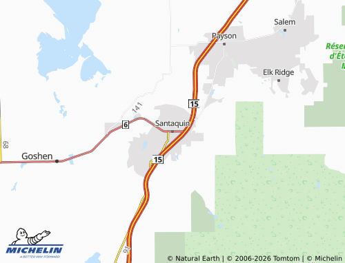 Mapa MICHELIN Santaquin - ViaMichelin