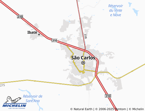 MICHELIN Parque Santa Felícia Jardim map - ViaMichelin