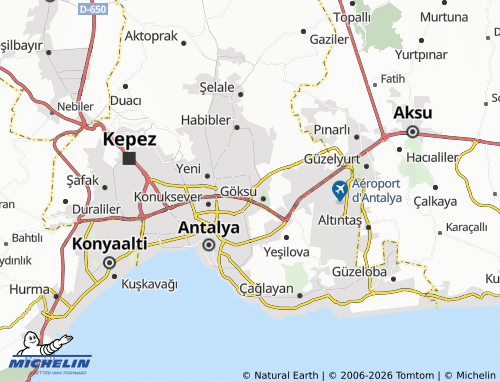 Mappa MICHELIN Düdenbaşı - ViaMichelin