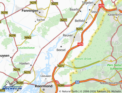 Mappa MICHELIN Beesel - ViaMichelin