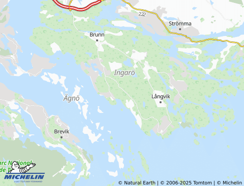MICHELIN Grönskan map - ViaMichelin