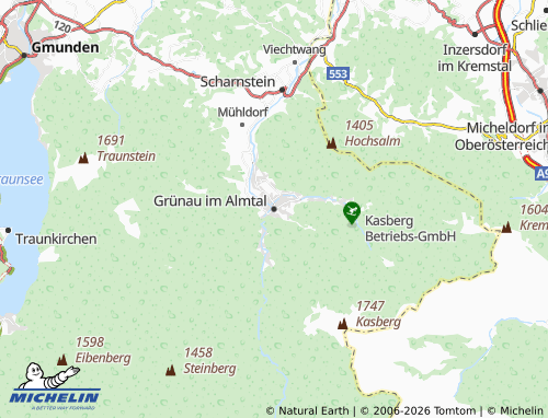 Mapa MICHELIN Grünau im Almtal - ViaMichelin