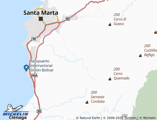 Carte MICHELIN C de Minca - ViaMichelin