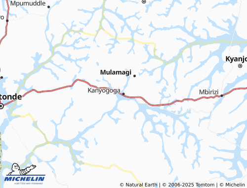 MICHELIN Kanyogoga map - ViaMichelin