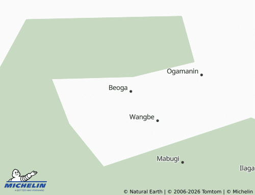 MICHELIN Ondugi map - ViaMichelin
