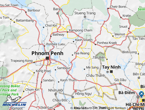 Mapa MICHELIN Pea Reang - ViaMichelin