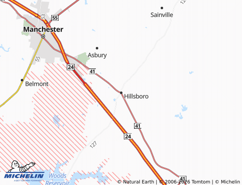 Mapa MICHELIN Hillsboro - ViaMichelin