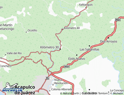 Mapa MICHELIN El Calvario - ViaMichelin