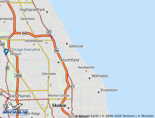 Mappa MICHELIN Winnetka - ViaMichelin
