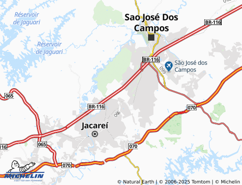 MICHELIN Chácaras Reunidas map - ViaMichelin