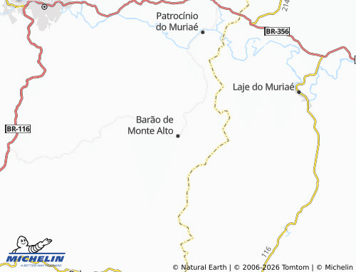 Mapa MICHELIN Barão de Monte Alto - ViaMichelin