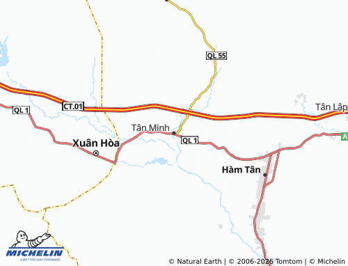 Mapa MICHELIN Tân Minh - ViaMichelin
