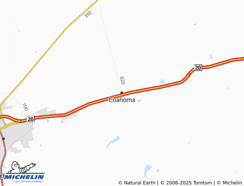 MICHELIN Coahoma map - ViaMichelin