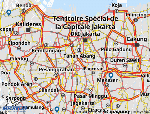 MICHELIN Gelora map - ViaMichelin